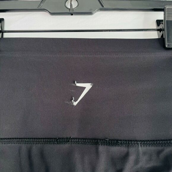 Gymshark Leggings High Waist Crop Dry Moisture Management Black Size Small - Picture 5 of 7